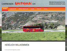 Tablet Screenshot of carreisen-kaufmann.ch